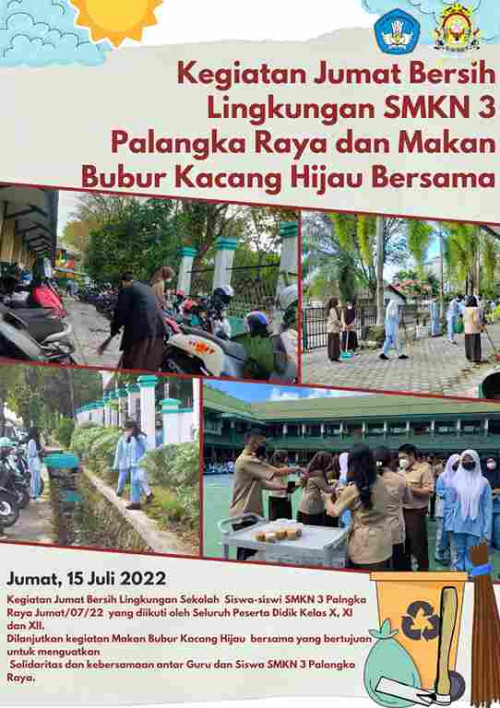 KEGIATAN JUMAT BERSIH SMKN 3 PALANGKA RAYA
