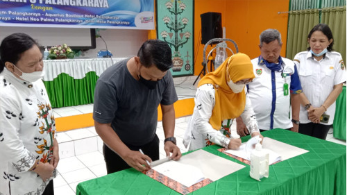 Tingkatkan Sinergi, SMKN 3 Jalin MoU bersama 5 Hotel di Palangka Raya 