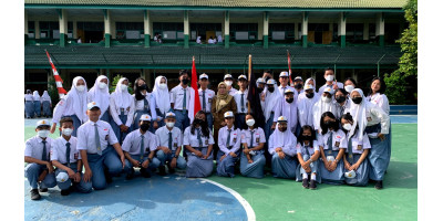 SERAH TERIMA JABATAN PENGURUS OSIS MASA BAKTI 2021/2022 KE PENGURUS OSIS MASA BAKTI 2022/2023
