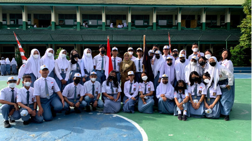 SERAH TERIMA JABATAN PENGURUS OSIS MASA BAKTI 2021/2022 KE PENGURUS OSIS MASA BAKTI 2022/2023