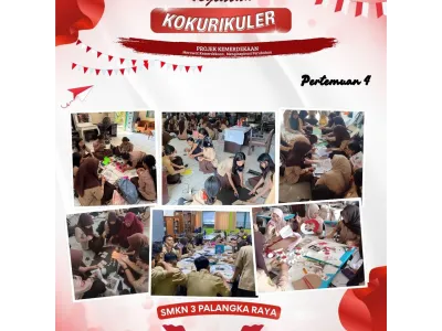 Dua Pekan Kokurikuler, SMKN 3 Palangka Raya Dorong Penguatan Kompetensi dan Karakter Siswa