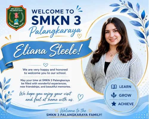 SMKN 3 Palangka Raya Sambut Eliana Steele, Dorong Peningkatan Pembelajaran Bahasa Inggris